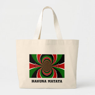 Bolso De Tela Gigante Kenia Raha Hakuna Matata