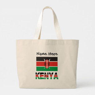 Bolso De Tela Gigante Kenya Bandera Keniana Personalizada