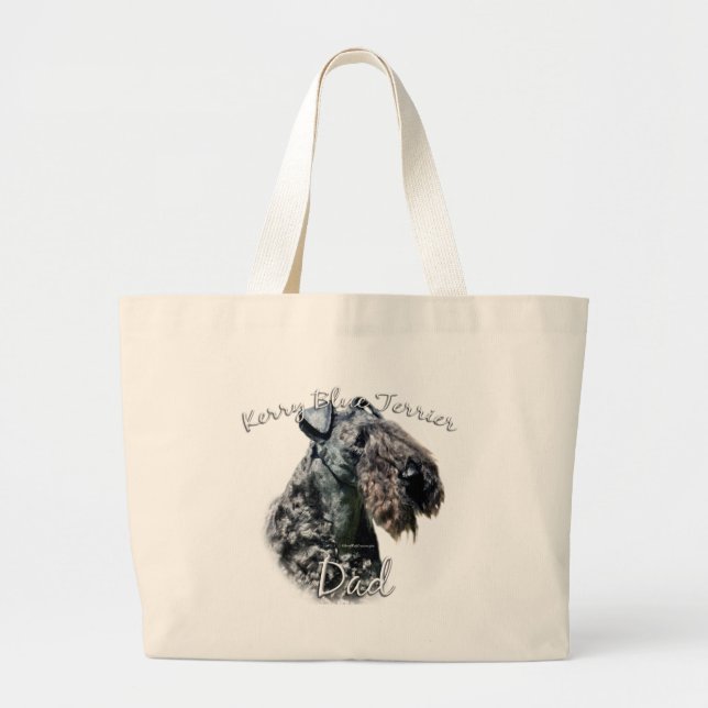 Bolso De Tela Gigante Kerry Blue Terrier Dad 2 (Frente)