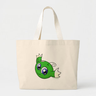 Bolso De Tela Gigante Kiko verde que remolina