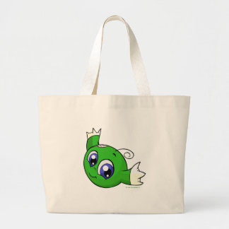 Bolso De Tela Gigante Kiko verde que remolina