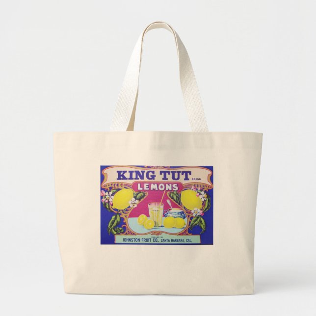 BOLSO DE TELA GIGANTE KING TUT LEMONS (Frente)