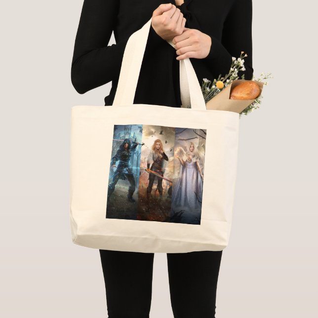 Bolso De Tela Gigante Kingsmen Crónicas Trilogía Fantasía Arte Tote Bag (Anverso (producto))