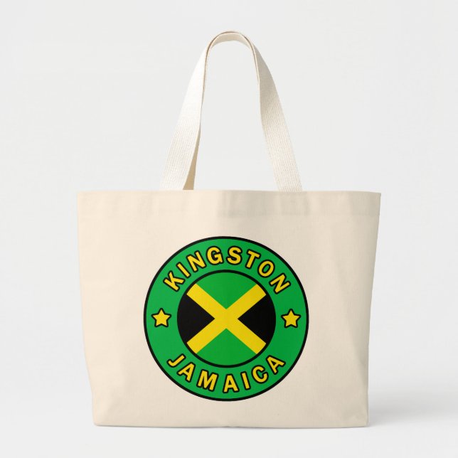 Bolso De Tela Gigante Kingston Jamaica (Frente)