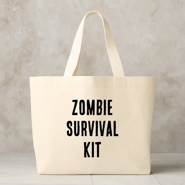 Bolso De Tela Gigante Kit de Supervivencia Zombi (Subido por el creador)