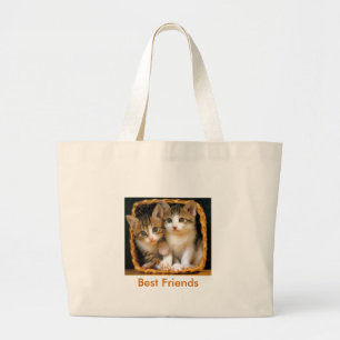 Bolso De Tela Gigante kittens2, mejores amigos