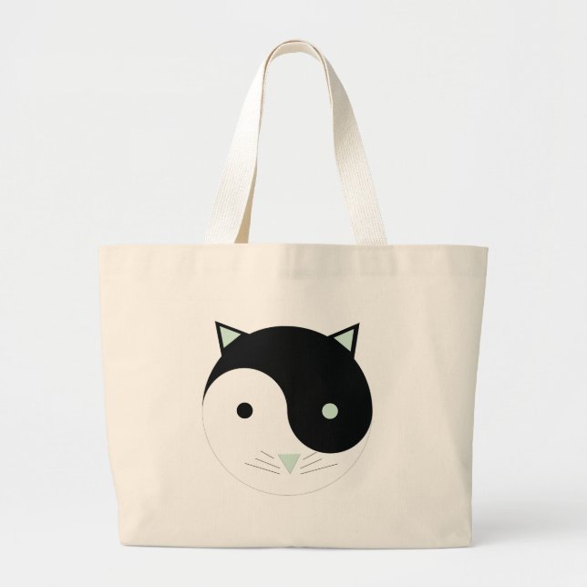 Bolso De Tela Gigante Kitty Yin Yan Tote Bag (Frente)