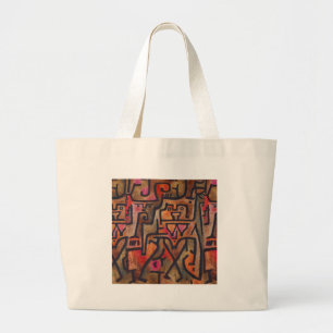Bolso De Tela Gigante Klee Resumen de arte moderno expresionista foresta