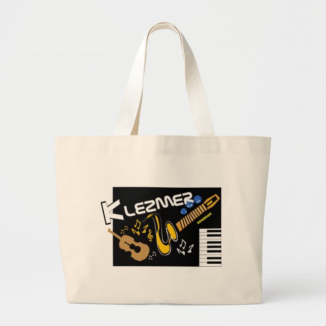 Bolso De Tela Gigante Klezmer (Frente)
