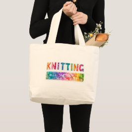 Bolso De Tela Gigante Knitting Yarn