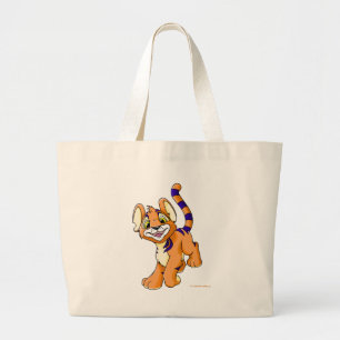 Bolso De Tela Gigante Kougra anaranjado aventurero
