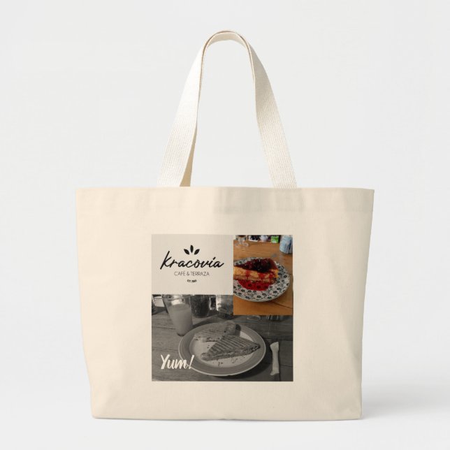 Bolso De Tela Gigante Kracovia Cafe Tote - Celebrar el sabor (Frente)