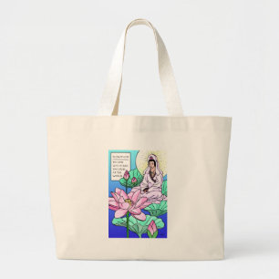 Bolso De Tela Gigante Kuan Yin, Quan Yin, oye tus gritos