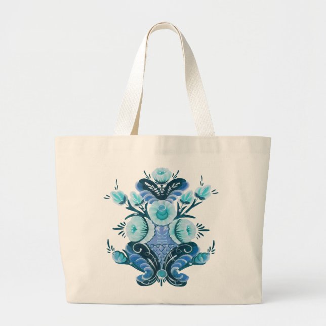 Bolso De Tela Gigante Kurbits Flower design (Frente)