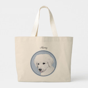 Bolso De Tela Gigante Kuvasz Pintura Húngara Cute Original Dog Art
