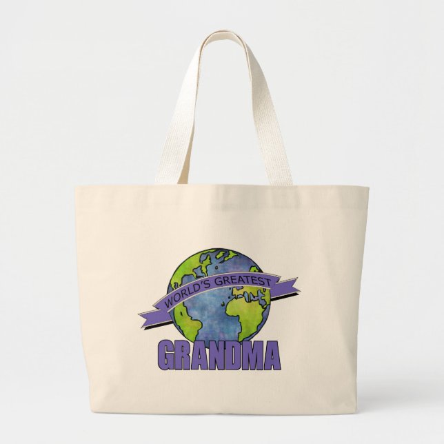 Bolso De Tela Gigante La abuela más grande del mundo (Frente)