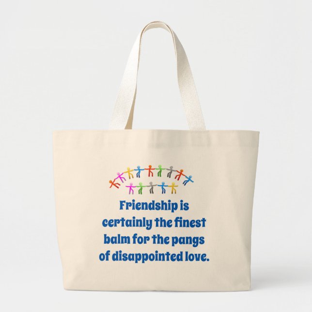 Bolso De Tela Gigante La Amistad Es Sin Duda El Mejor Balmo - Amigable (Frente)