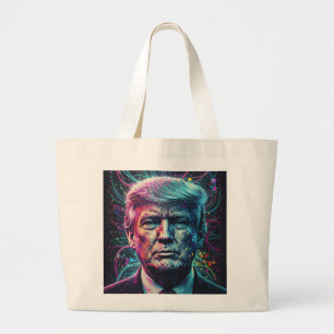 Bolso De Tela Gigante La apariencia de Donald Trump.