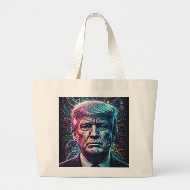 Bolso De Tela Gigante La apariencia de Donald Trump. (Frente)