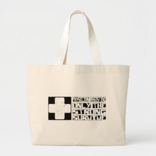 Bolso De Tela Gigante La ayuda del médico sobrevive