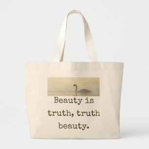 Bolso De Tela Gigante La belleza es verdad - Cita de belleza