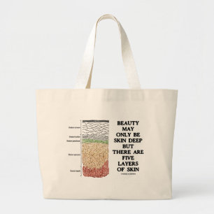 Bolso De Tela Gigante La belleza puede ser epidérmica pero cinco capas