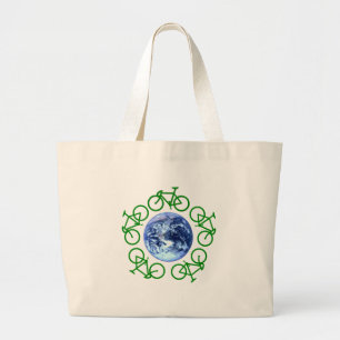Bolso De Tela Gigante La bicicleta recicla productos