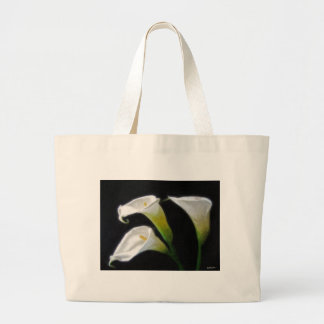 Bolso De Tela Gigante La cala elegante florece 7 Painterly