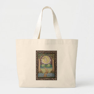 Bolso De Tela Gigante La carta de tarot de la luna