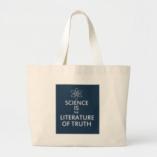 Bolso De Tela Gigante La ciencia es la literatura de la verdad