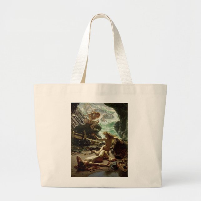 Bolso De Tela Gigante La cueva de la tormenta Nymphs, 1903 (aceite en (Frente)