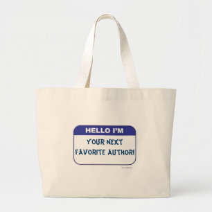 Bolso De Tela Gigante La etiqueta de nombre personalizado promocional se