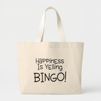 Bolso De Tela Gigante La felicidad está gritando bingo