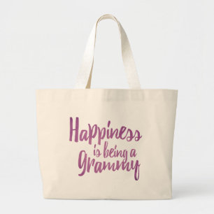 Bolso De Tela Gigante La felicidad está siendo un Grammy