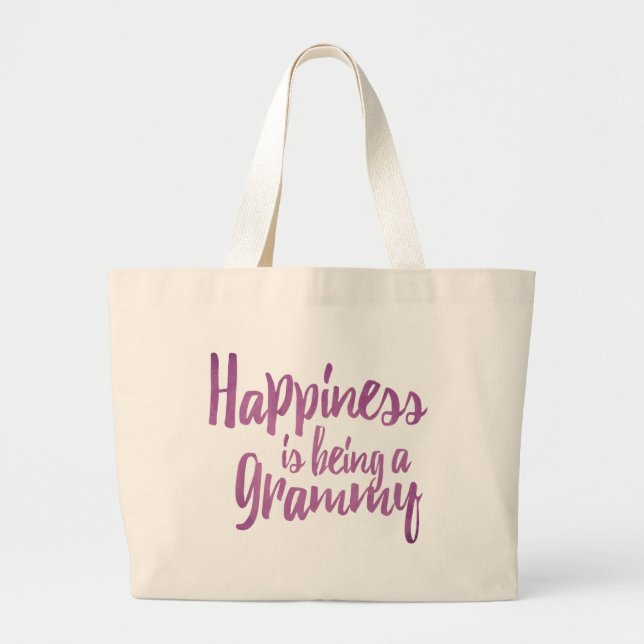 Bolso De Tela Gigante La felicidad está siendo un Grammy (Frente)