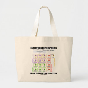 Bolso De Tela Gigante La física de partícula es un modelo elemental de