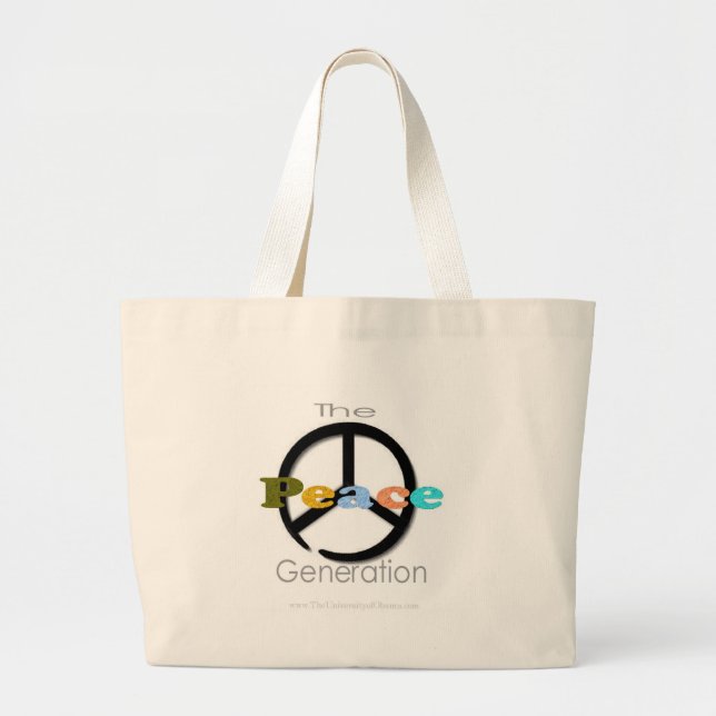 Bolso De Tela Gigante La generación de la paz (Frente)