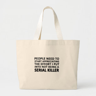 Bolso De Tela Gigante La gente necesita empezar a apreciar
