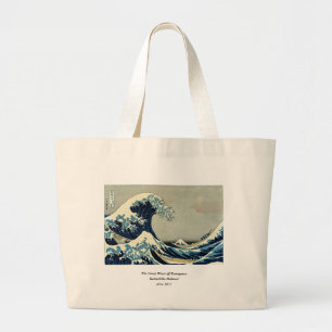 Bolso De Tela Gigante La gran ola de Katsushika Hokusai en Kanagawa
