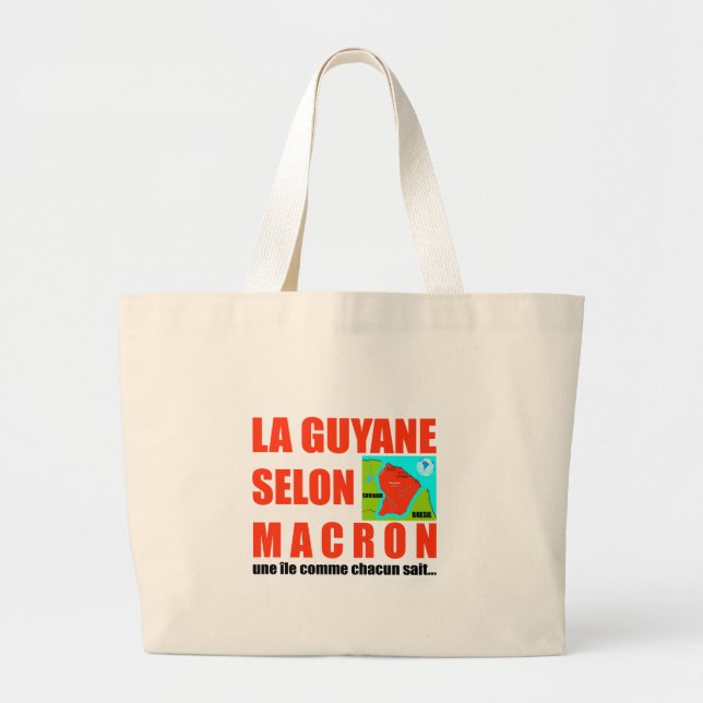 Bolso De Tela Gigante La Guyane selon Macron est une île (Frente)
