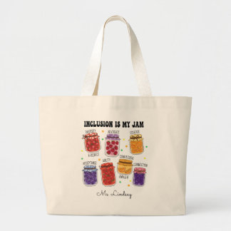 Bolso De Tela Gigante La inclusión es mi mermelada divertida