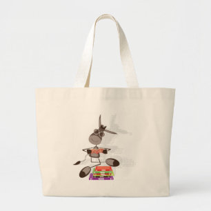 Bolso De Tela Gigante La lectura intelectual del burro
