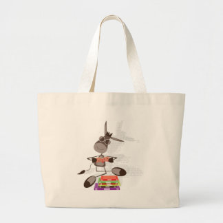 Bolso De Tela Gigante La lectura intelectual del burro