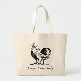 Bolso De Tela Gigante La loca gallina lady Tote Bag