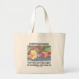 Bolso De Tela Gigante La manera de la madre naturaleza de los terremotos