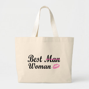 Bolso De Tela Gigante La mejor mujer (labios)
