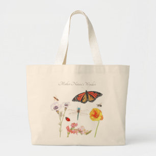 Bolso De Tela Gigante La mordaza tote de las maravillas de la madre natu