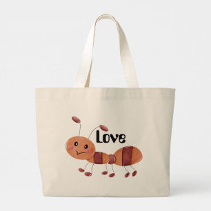 Bolso De Tela Gigante La pequeña hormiga del amor.