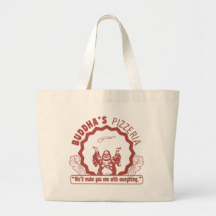 Bolso De Tela Gigante La pizzería de Buda