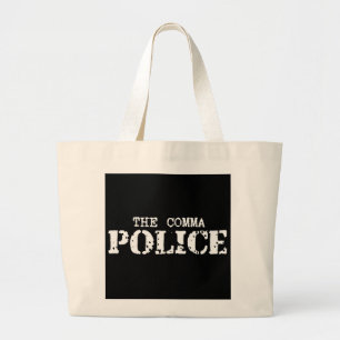 Bolso De Tela Gigante La policía de la coma empaqueta
